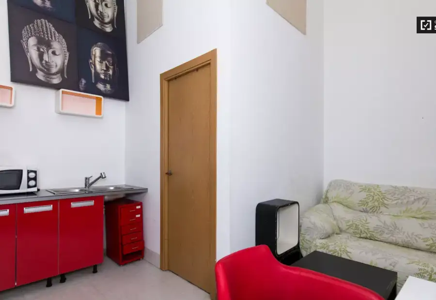 Increíble loft con cama doble, cocina y baño privado en alquiler en el centro de la ciudad de Granada en Granada